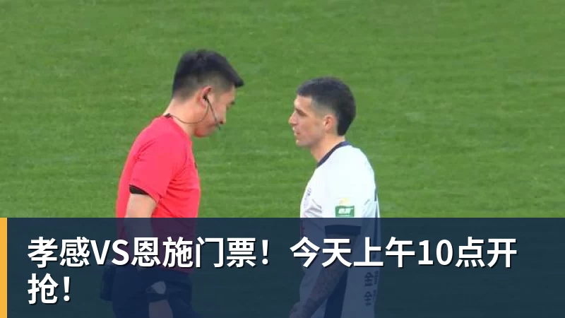 孝感VS恩施门票！今天上午10点开抢！